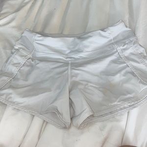 White lululemon shorts